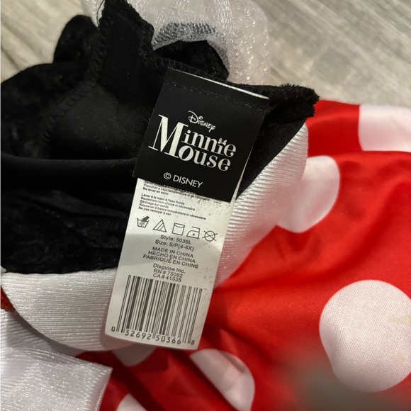 Minnie Mouse costume (Size 4-6x) and Minnie Mouse shoes size 12 - Picture 3 of 5